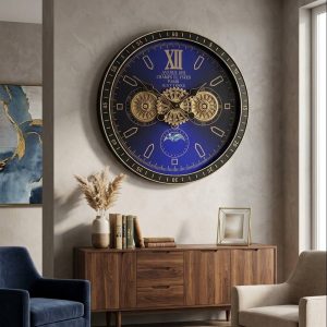 İTHAL ÇARKLI METAL DUVAR SAATİ 60 CM