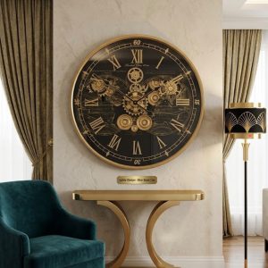 İTHAL ÇARKLI METAL DUVAR SAATİ 60 CM